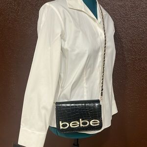 Black Bebe Vegan Leather Crossbody